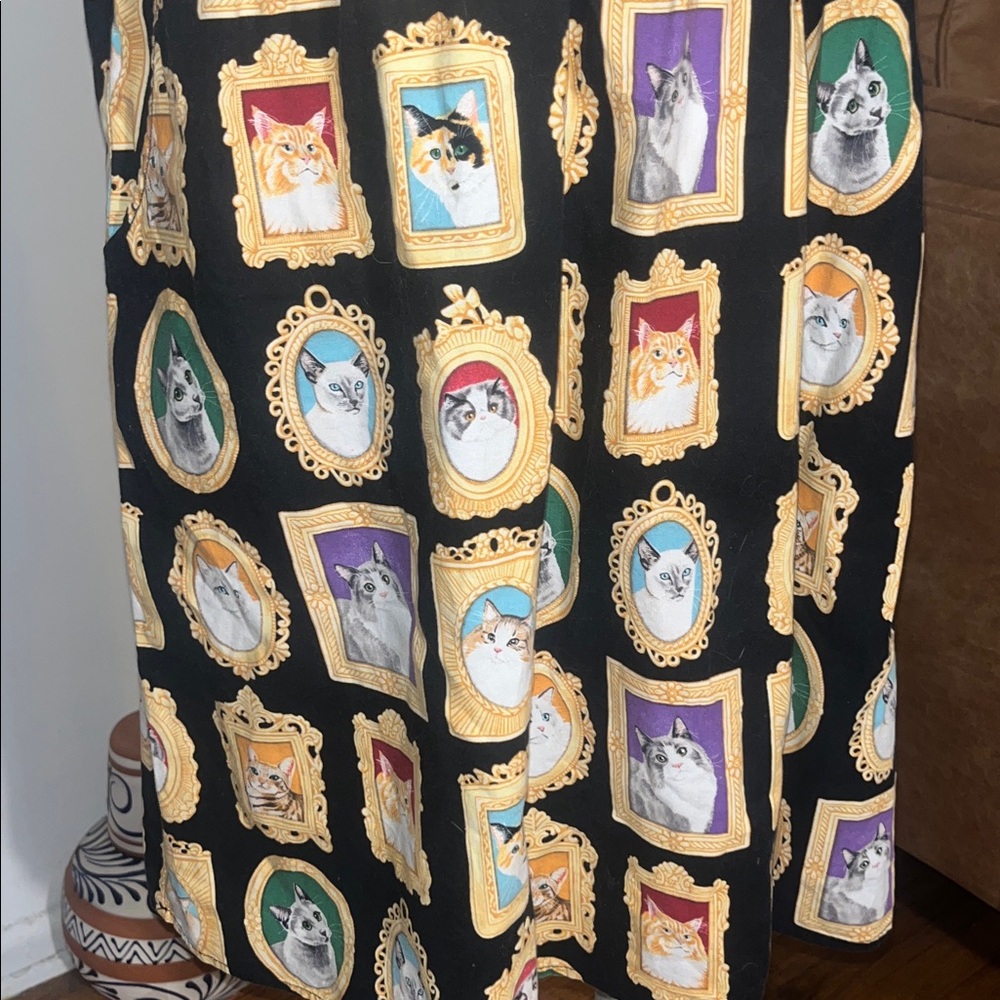 Retrolicious Cat Novelty Frame Print Sleeveless Dress - Picture 3 of 10